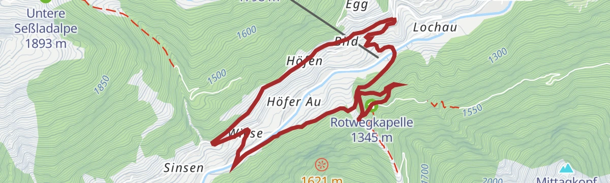 K.2 Visnitzweg - Wasserfall - Rotwegkapelle